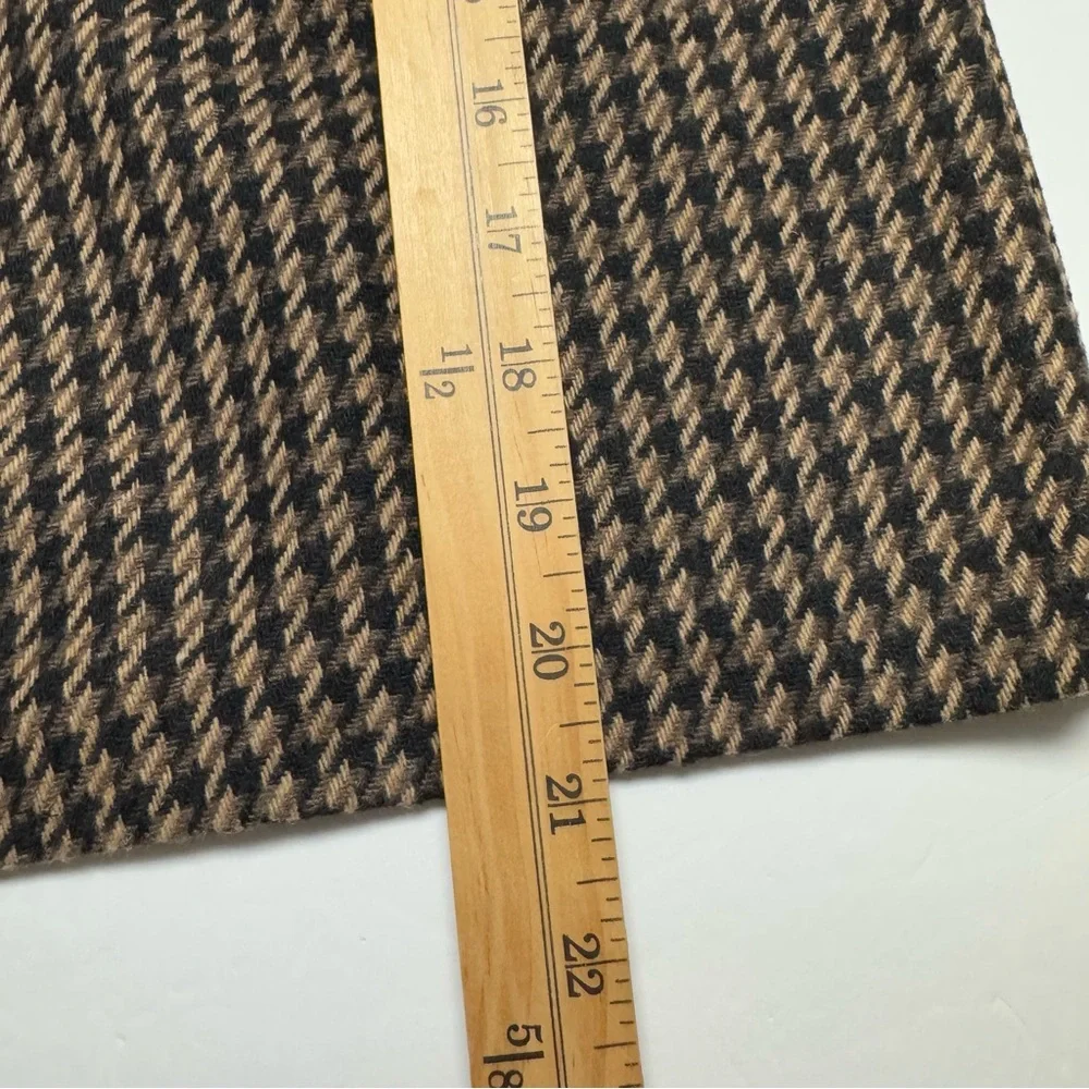 Vintage BRIGGS NY Fully Lined Wool Blend Brown Pencil Skirt Size: 8P Made In USA - Picture 12 of 12